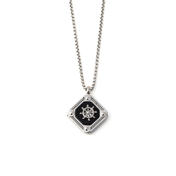 Nautical Rudder Necklace Stainless Steel