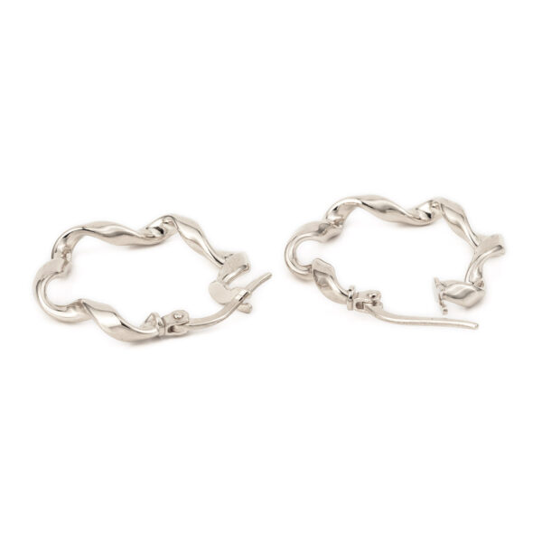 Sterling Silver Twisted Earrings