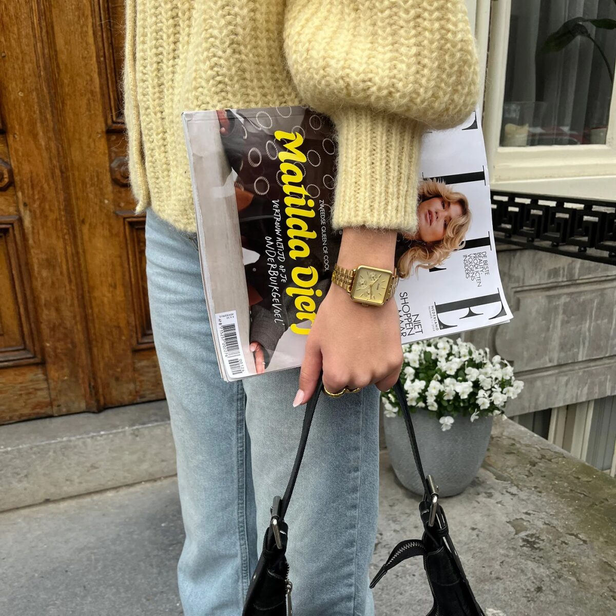 Cluse Ρολόι La Tétragone Multifunction με Χρυσό Μεταλλικό Μπρασελέ - Image 4