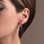 Σκουλαρίκια Λάπις Λάζουλι - Επιχρυσωμένο Ασήμι 925 - Image 2