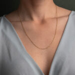 Paperclip Chain Necklace – 14K Gold - Image 2