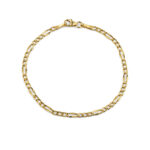 Figaro Chain Bracelet – 14K Gold