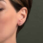 Love Stud Earrings – 14K Gold - Image 2