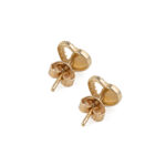 Eros Stud Zircon Earrings – 14K Gold - Image 3