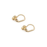 Blue Opal Round Earrings – 14K Gold - Image 3