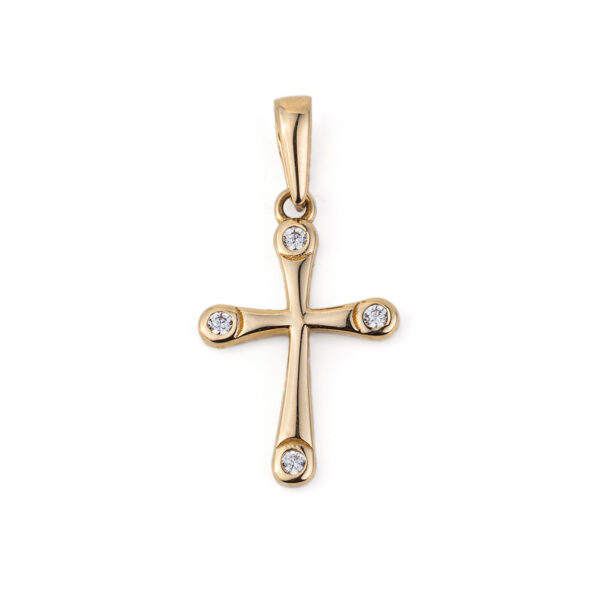 Cross Pendant with Zircon