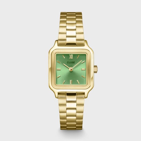 Cluse Gracieuse Petite Watch Steel Light Green Gold Colour