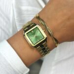 Cluse Gracieuse Petite Watch Steel Light Green Gold Colour - Image 2