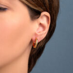 Everyday Classic Hoop Earrings - 925 Sterling Silver and Gold Plated - Image 2