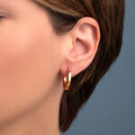 Everyday Hoop Earrings - 925 Sterling Silver and Gold Plated - Image 2