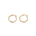 Pentagon Hoop Earrings