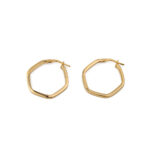 Pentagon Hoop Earrings