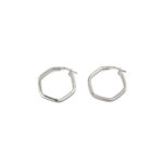 Πεντάγωνοι Κρίκοι - Επιχρυσωμένο Ασήμι 925 - Image 3