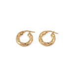 Wave Hoop Earrings