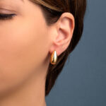 Drop Earrings - 925 Sterling Silver and Gold Plated - Image 2
