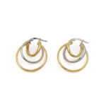 Triple Hoop Drop Earrings