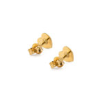Love Stud Earrings - 925 Sterling Silver and Gold Plated - Image 3