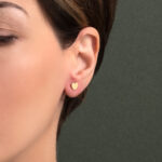 Love Stud Earrings - 925 Sterling Silver - Image 2