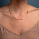 Paperclip Necklace - 925 Sterling Silver and Gold Plated - Image 2