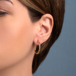 Hoop Earrings - 925 Sterling Silver & Gold Plated - Image 2