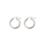 Στριφτά Σκουλαρίκια Κρίκοι - Ασήμι 925 - Image 3