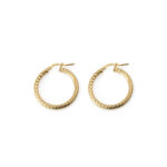 Engraved Hoop Earrings