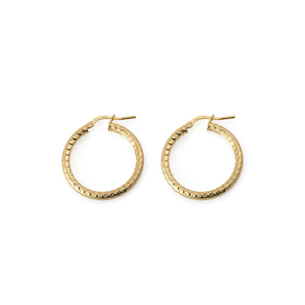 Engraved Hoop Earrings