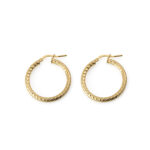 Engraved Hoop Earrings