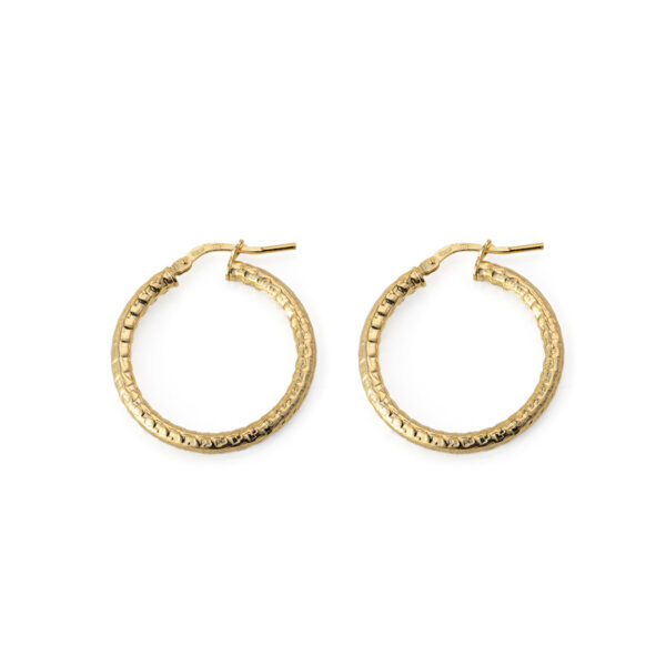 Engraved Hoop Earrings