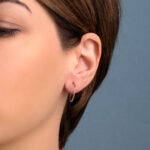 Σκουλαρίκια Sleeper Κρίκοι - Aσήμι 925 - Image 6