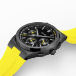 Cluse Vigoureux Chrono Watch Silicone Yellow Black Colour - Image 3