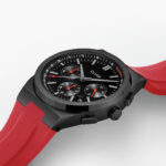 Cluse Vigoureux Chrono Watch Silicone Red Black Colour - Image 4