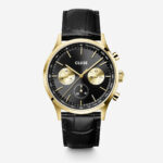Cluse Anthéor Multifunction Watch Leather Black Gold Colour