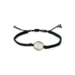 Gregio White Crystal Macrame Bracelet