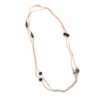 Gregio Eye and Cross Necklace - 925 Sterling Silver and Rose Gold Plated