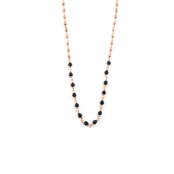 Gregio Black Beads Necklace