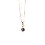 Gregio Round Zircon Eye Necklace