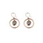 Gregio Round Crystal Earrings