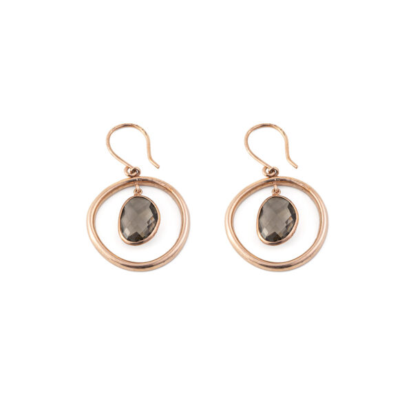 Gregio Round Crystal Earrings