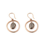 Gregio Round Crystal Earrings