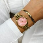 Cluse Féroce Mini Watch Steel Apricot Pearl Gold Colour - Image 2