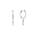 Ania Haie Silver Glow Huggie Hoops