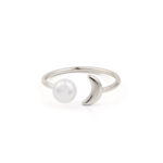 Moonlight Ring with Pearl