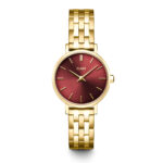Cluse Ρολόι Boho Chic Petite Steel Dark Cherry Gold Colour