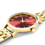 Cluse Ρολόι Boho Chic Petite Steel Dark Cherry Gold Colour - Image 3