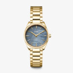 Cluse Féroce Mini Watch Steel Blue Pearl Gold Colour