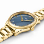 Cluse Féroce Mini Watch Steel Blue Pearl Gold Colour - Image 4