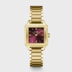 Cluse Gracieuse Petite Watch Steel Dark Cherry Gold Colour