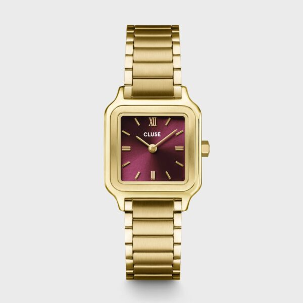 Cluse Gracieuse Petite Watch Steel Dark Cherry Gold Colour