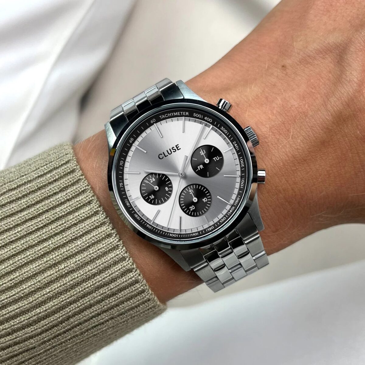 Cluse Ρολόι Anthéor Multifunction Watch Steel Silver Silver Colour - Image 2